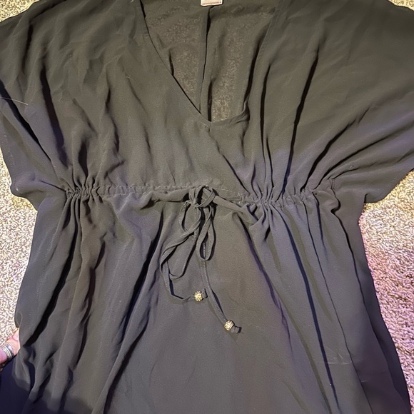 Merona Sheer black bathing suit cover up - womenβs Size Medium M - New With Tags - Picture 7 of 7
